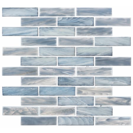 Andova Tiles SAMPLE Dorian 1 x 4 Beveled Glass Brick Joint Mosaic Tile SAM-ANDDOR147